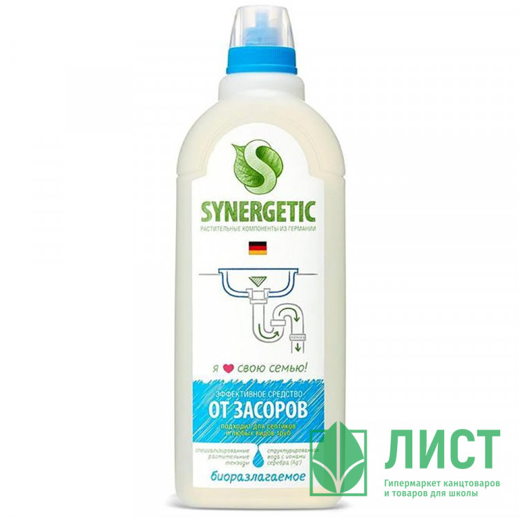 Чистящее средство для труб Synergetic 1000мл  арт.108100/8
