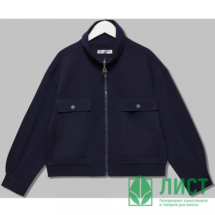 Кардиган для девочки (Делорас) арт.W64256 размер 40/152-44/164 цвет синий