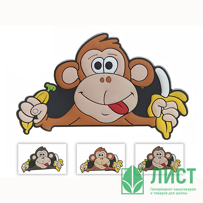 юМагнит СИМВОЛ ГОДА "Обезьянка с бананом" 12см асс. арт.S3440252