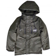 Куртка осенняя для мальчика (MULTIBRAND) арт.lfy-DL-B6-2 размерный ряд 38/146-46/170 цвет зеленый
