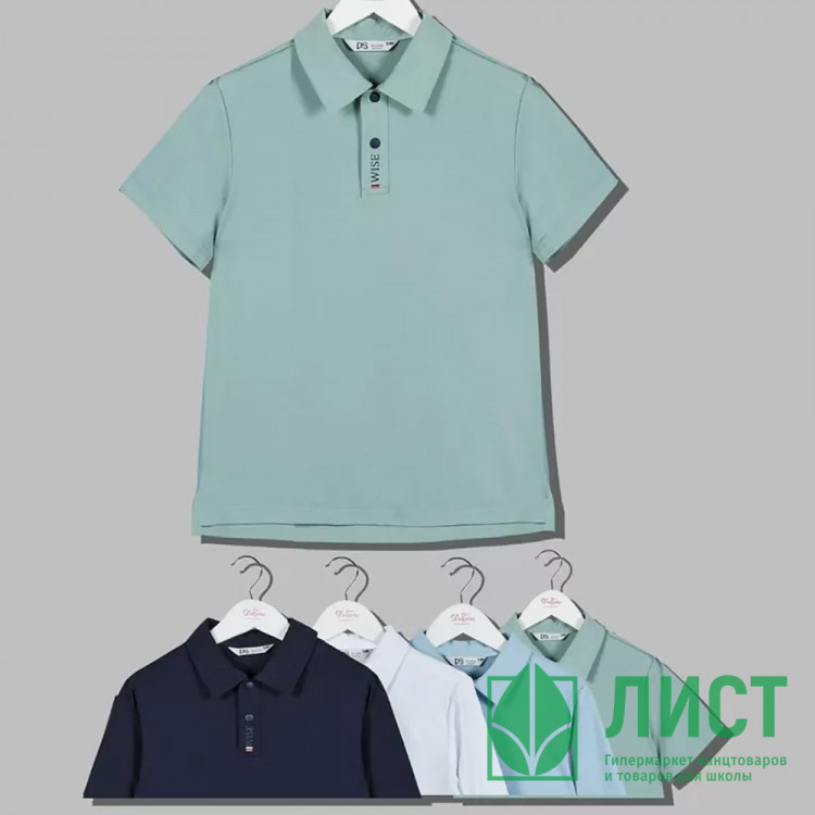 Поло для мальчика (Делорас) короткий рукав цвет белый арт.71556ZS размер 34/134-46/170