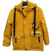 Куртка  для мальчика (MULTIBREND) арт.yb-YY2232-1 размерный ряд 28/110-34/134 цвет желтый