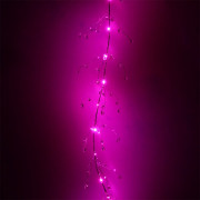 Гирлянда электрическая для дома фигурная 1,5м 18LED "Сверкающие хрусталики" цвет розовый (на батарейках) арт.183-0002