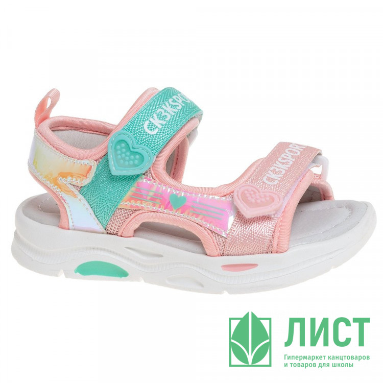 Сандалии для девочки (Сказка) в ассортименте верх-текстиль подклад-натуральная кожа размерный ряд 26-31 арт.R107771350P/W