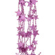 Украшение декоративное Бусы.Звёздочки" фиолетовый 2,5м  арт.556-216
