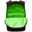 Рюкзак для мальчиков (Grizzly) арт.RU-431-2/1 черный-салатовый 31х43х20 см - 