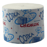 Бумага туалетная 1-слойная без втулки 100м Сотка св.-серая (Ст.20)