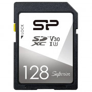 Карта памяти  SD 128GB Silicon Power Superior SDXC Class 10 UHS-I U3 V30 100/80 Mb/s
