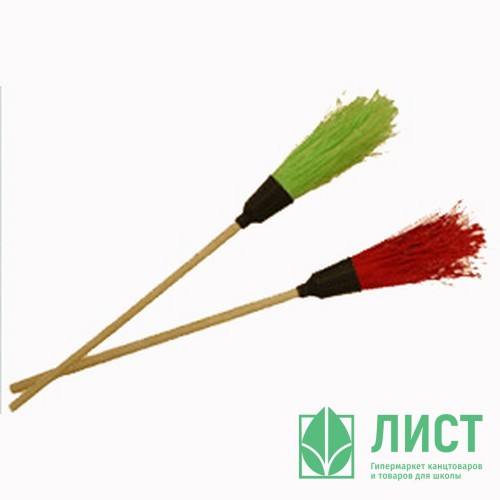 Метла уличная полипропиленовая круглая с черенком