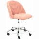 Кресло  офисное MELODY б/п флок, розовый (137)