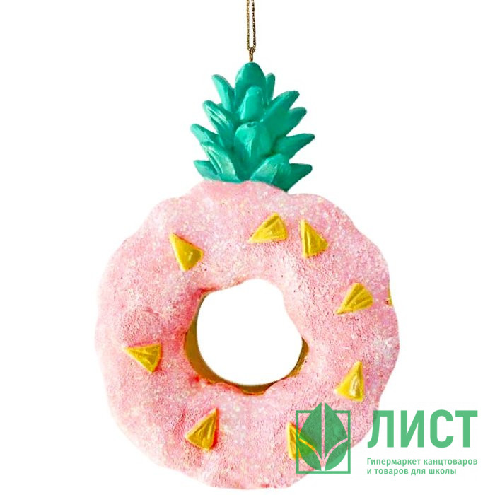 Украшение декор.подвеска фигурка "Пончик" 07см арт.87534