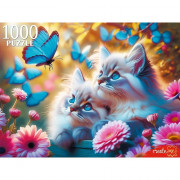 Пазл 1000 элементов Котята и бабочки (РК) арт.ХП1000-8280