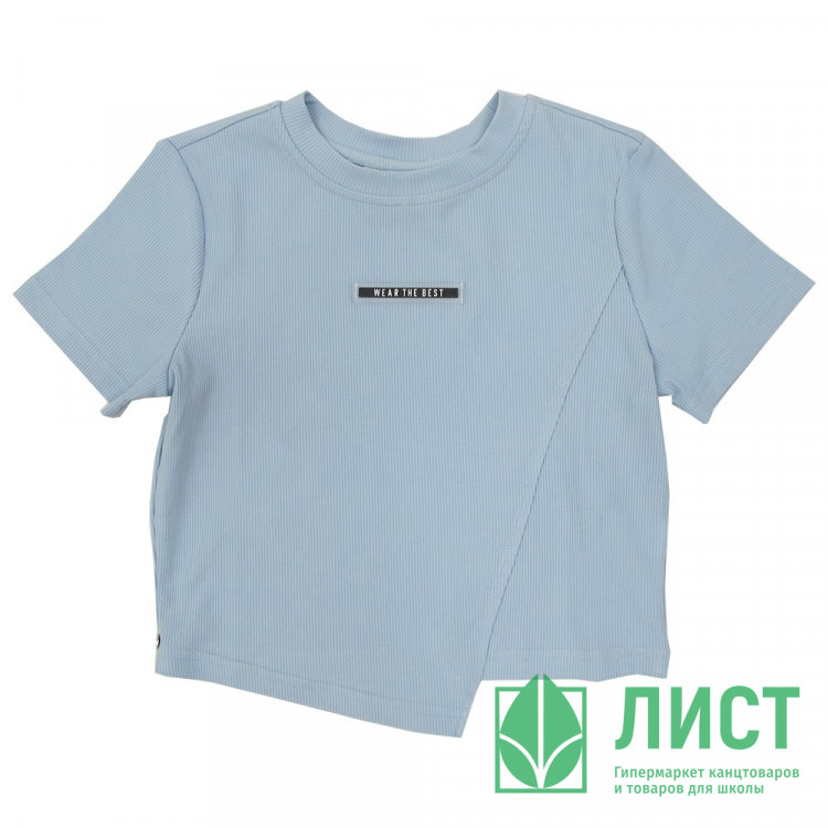 Футболка спортивная для девочки (Делорас) арт.Z63675S р.34/134-44/164 цвет голубой