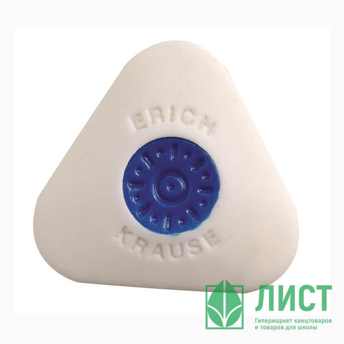 Ластик (ErichKrause) Smart&soft 37*35*9мм белый, треуг. с центр. арт.58000/45552 (Ст.36) (Ст.36)