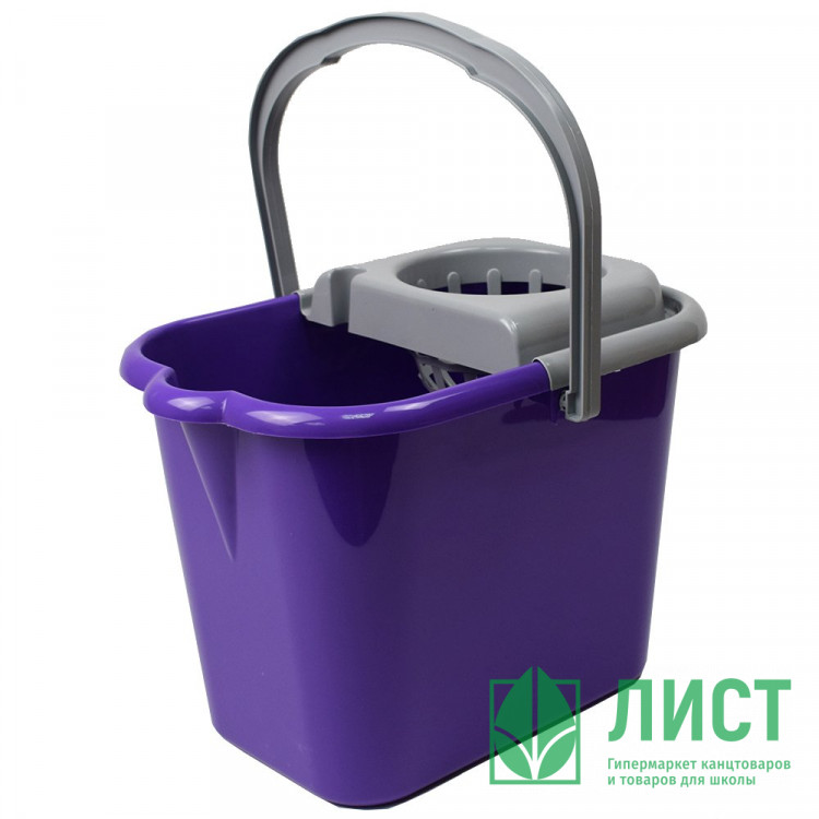 Ведро пластиковое 16 л. с отжимом