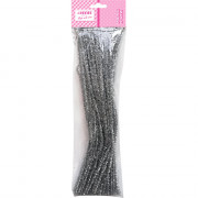 Проволока пушистая Шенил в наборе 30 штук (deVENTE) 0,6х30см блестящая цвет серебряный арт.8000097