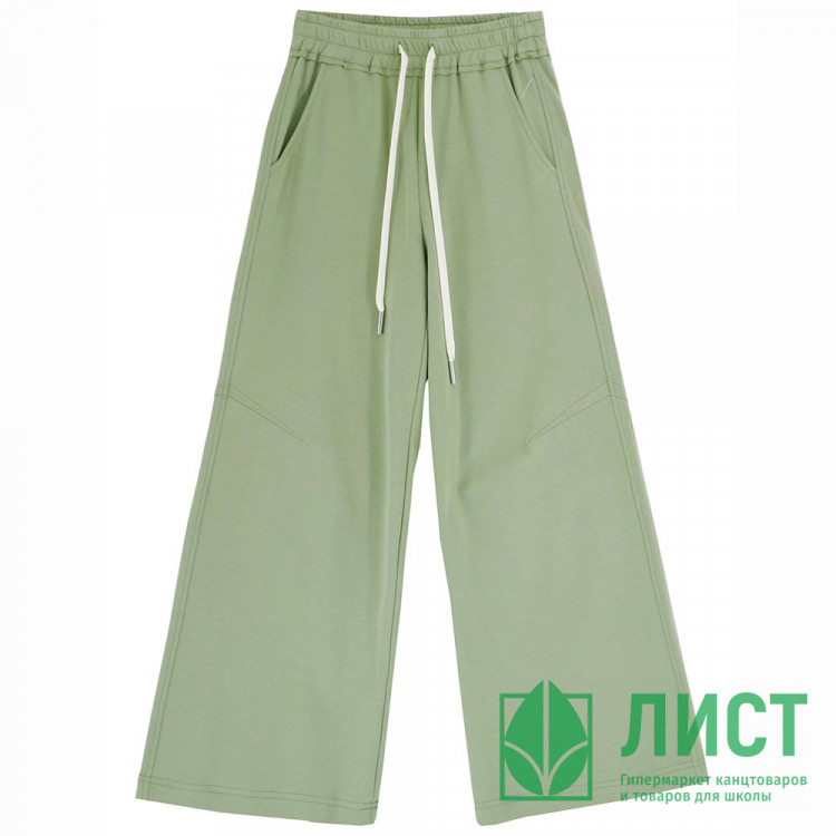 Брюки для девочки артикул Deloras 22178  размер 34/134-44/164 цвет светлый хаки
