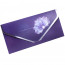 Открытка-конверт "Цветок на фиолетовом" металлизированный арт.БКМ-00012 - 