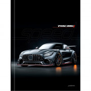 Дневник школьный твердая обложка (Prof-Press) Черный автомобиль-10 глянцевая ламинация лен арт.Д40-9431