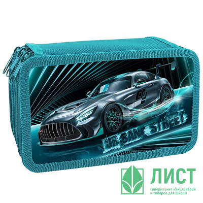 Пенал 3 отделения (Оникс) ПКТ 12-20 Urban car 190х110мм полиэстер Пенал 3 отделения (Оникс) ПКТ 12-20 Urban car 190х110мм полиэстер