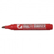 Маркер перманентный MULTI MARKER скошененный 5мм красный арт.CPM-800СН (Ст.12)