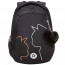Рюкзак для девочек школьный (Grizzly) арт RD-440-3/1 черный-золото 29х40х20 см - 
