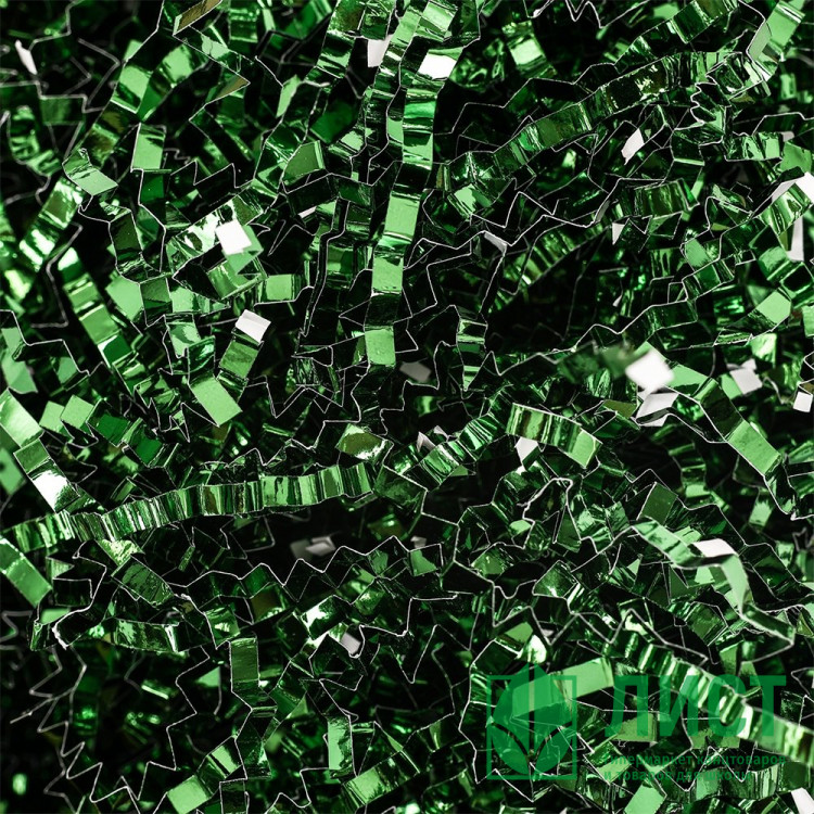 Наполнитель для коробок фольга 50гр цв.зелёный арт.10515735