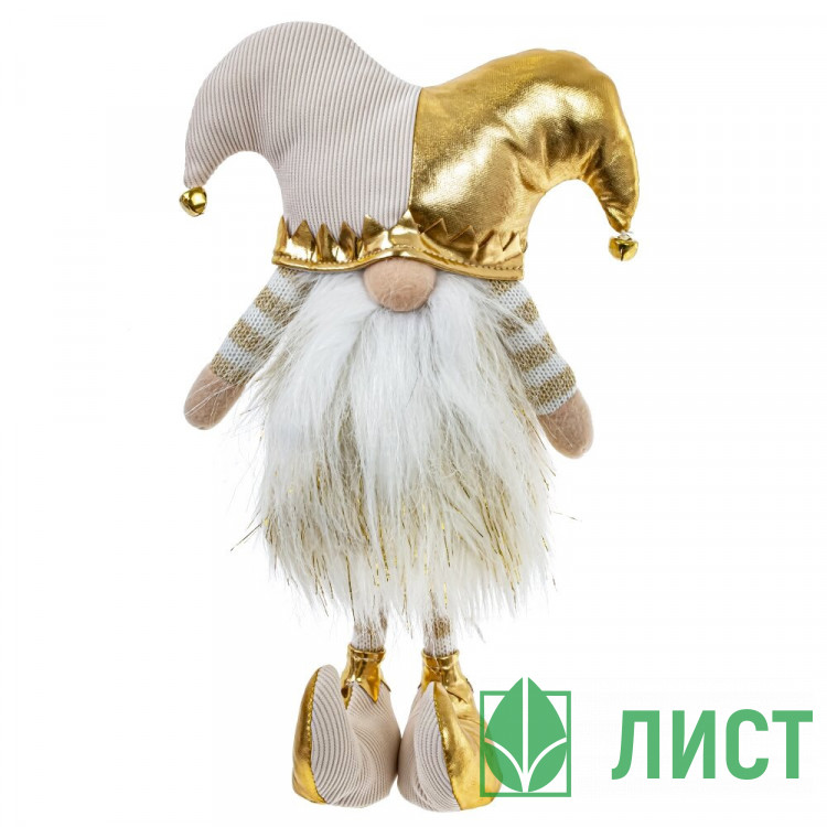 Игрушка декор. "Гном" 33см цв. золотой арт.813479
