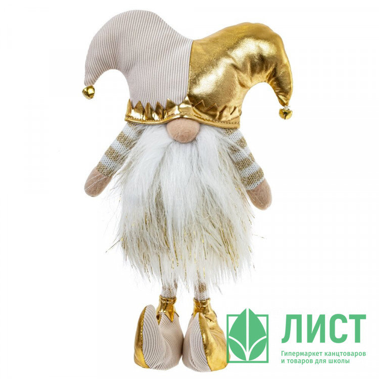 Игрушка декор. "Гном" 33см цв. золотой арт.813479