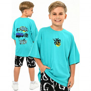 Футболка для мальчика арт.3063  размер 36/140-46/170 цвет изумруд