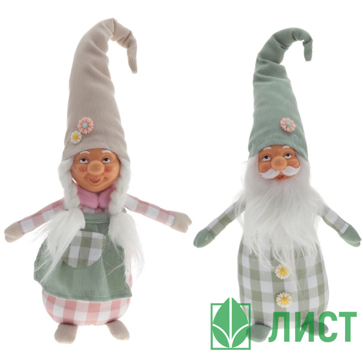 Игрушка декор. набивная Гном 60см асс. арт.783833