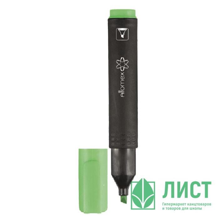 Маркер флуорисцентный  Attomex 1-4мм скошенный зеленый арт.5045301