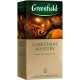 Чай Greenfield 25пак. Christmas Mystery черный с корицей,имбирем,лимоном (Ст.10)