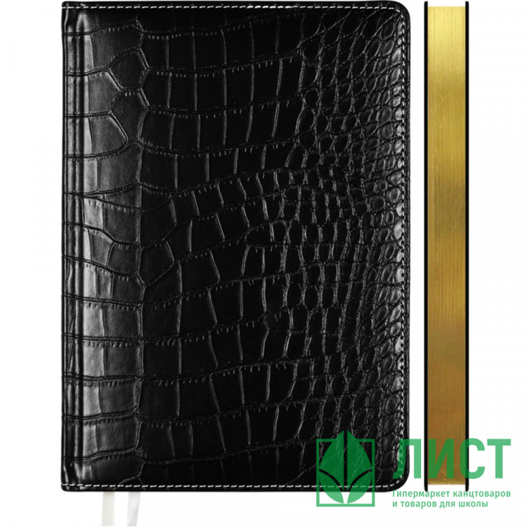 Ежедневник датированный 2026 deVENTE "Wild" A5 (145 ммx205 мм) 336 стр, кремовая бумага 70 г/м² с золотым срезом, печать в 2 краски, твердая обложка из искусственной кожи с поролоном, отстрочка, перфорация, закругленные уголки, 2 ляссе, в подарочной короб