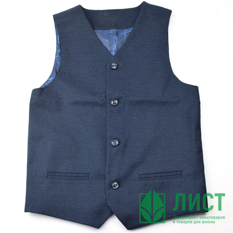 Жилет для мальчика (Bremer) Генри размер 30/134-42/170 цвет синий