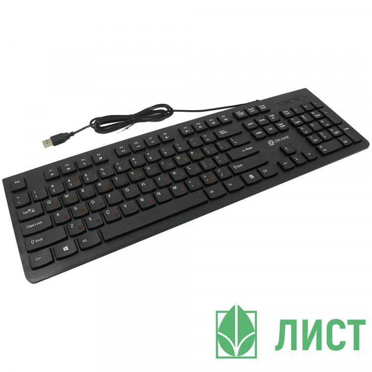 Клавиатура провод Oklick 505M цв.черный