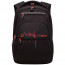 Рюкзак для мальчиков (Grizzly) арт.RU-431-2/2 черный-красный 31х43х20 см - 
