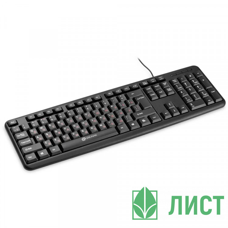 Клавиатура провод. Oklick 90MV2, USB, черный