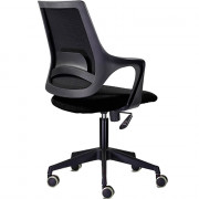 Кресло для оператора хром/ткань Ситро черный М-804 QH21-1323