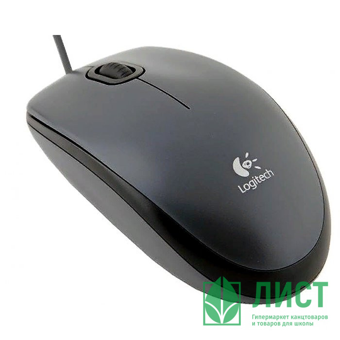 Мышь проводная Logitech M90 оптическая светодиодная, 1000 dpi, USB, серый.
