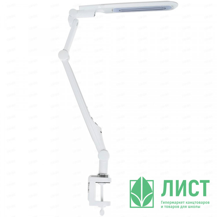Светильник настольный на струбцине Camelion (230V/10W/LED) арт.KD-830 белый