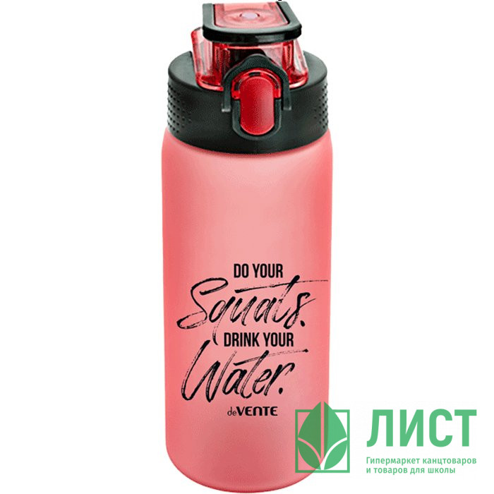 Бутылка 550мл deVENTE "Drink Up" пластик 20,2*6,8*6,8см розовая арт.8090100 артикул 8090100