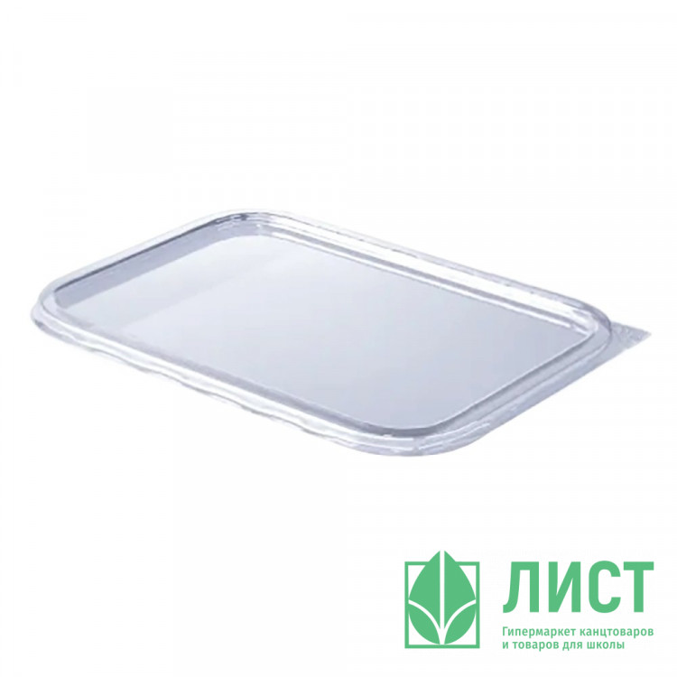 Крышка пластиковая, цвет прозрачный к контейнеру 186х132мм (Ст.100/500)