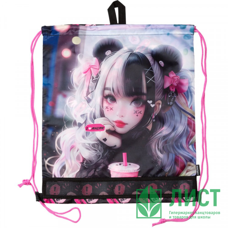 Сумка для сменной обуви 1 отделение (deVENTE) I Love Anime 40х47 см арт.7040536