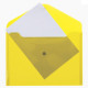 Папка-конверт на кнопке А4(235*325) 120мкм Attomex желтая арт.3071816 (Ст.)