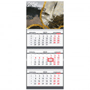 Календарь настенный 3-бл 2024 295*710мм "Texture" на 3 гребях Attomex арт.2133338