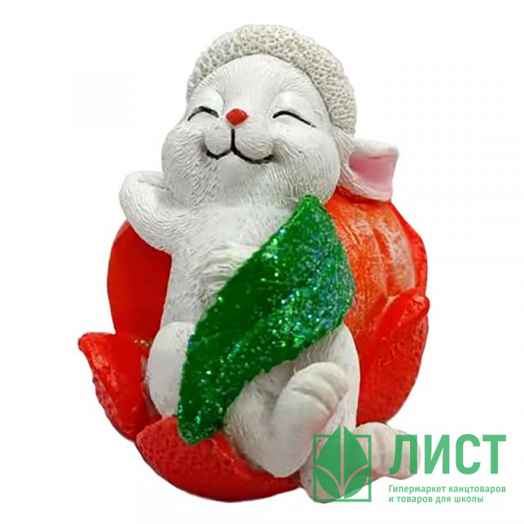 Статуэтка СГ "Зайчик обжора" 07см арт.89365