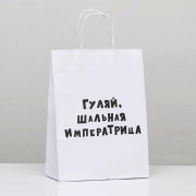 Пакет подароч.бумаж. 24*10,5*32см «Гуляй шальная императрица» арт.9670338