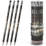 Карандаш чернографитный ErichKrause с ластиком Big City Cats HB трехгранный корпус арт.62760 (Ст.42)