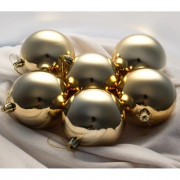 Шар пластик 15см "Глянец" цв.золото арт.РШ150Г-01зол.